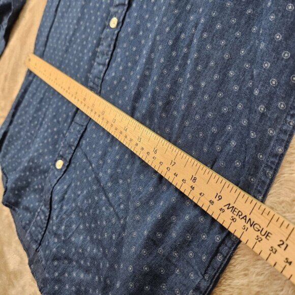 NWT Selected Homme Shirt Slim Fit Organic Cotton Long Sleeve Button-Down Sz 16.5 - Picture 6 of 10